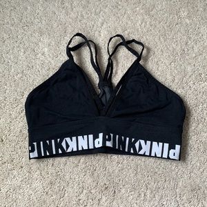 Pink Victoria’s Secret strappy bralette
